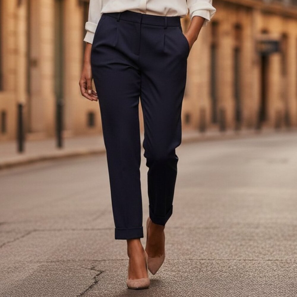 Tuckernuck Navy Duncan Pleated Trouser Pants Size 2 NWT
